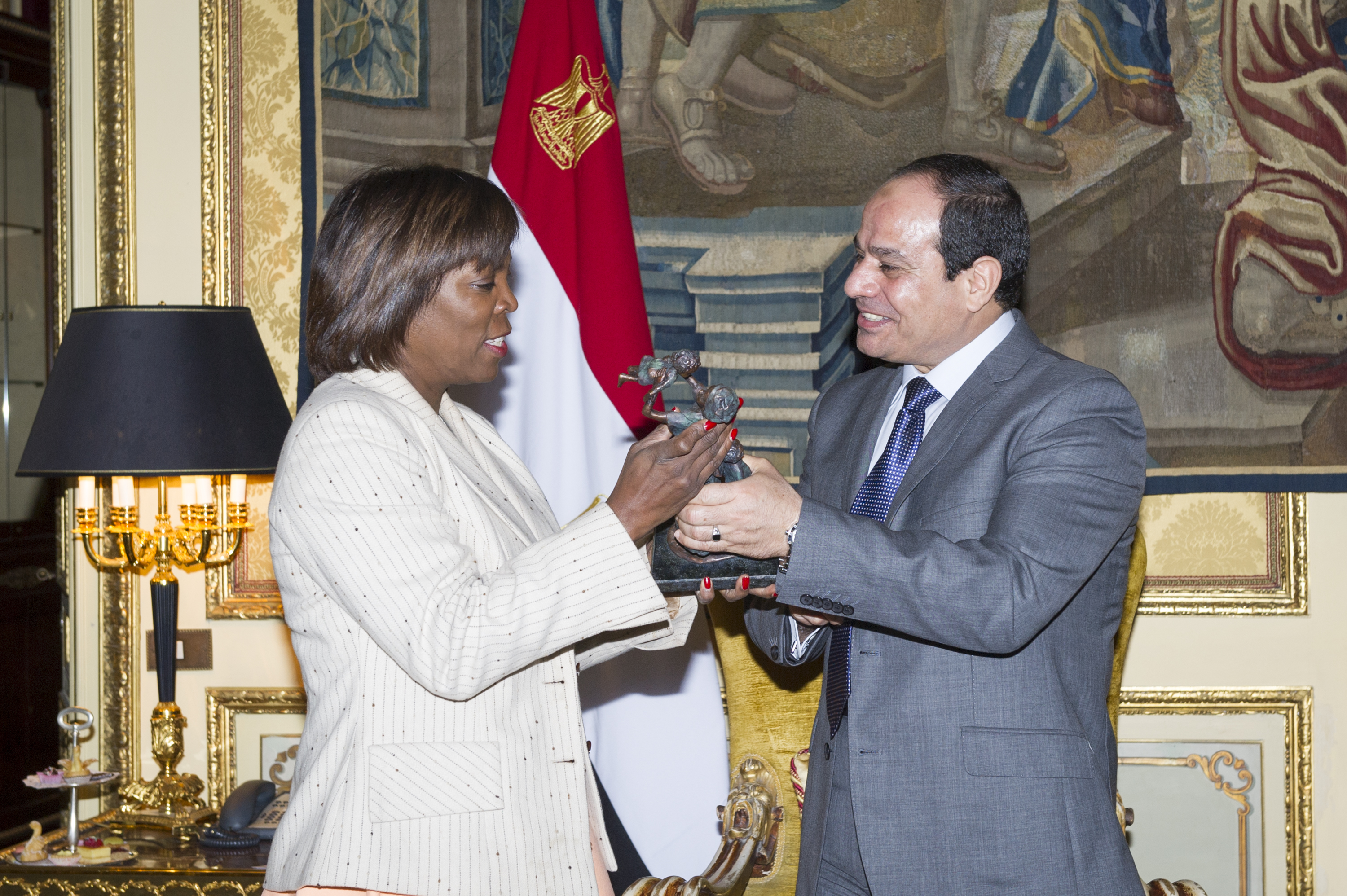 Il Direttore Esecutivo del WFP incontra il Presidente egiziano a Roma