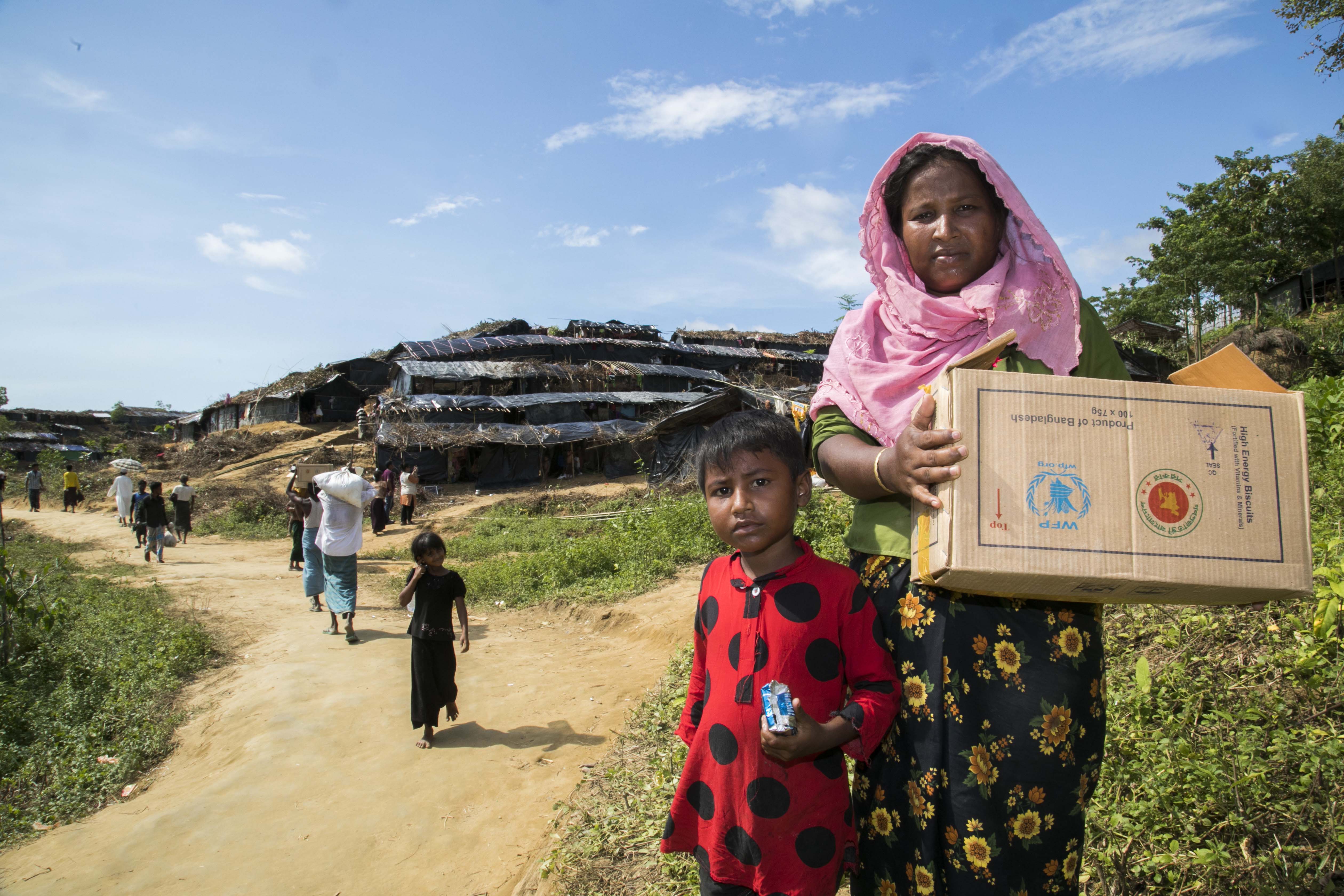 WFP Aggiornamento Operativo: Cibo del WFP fornito alla maggior parte dei nuovi arrivi a Cox's Bazar