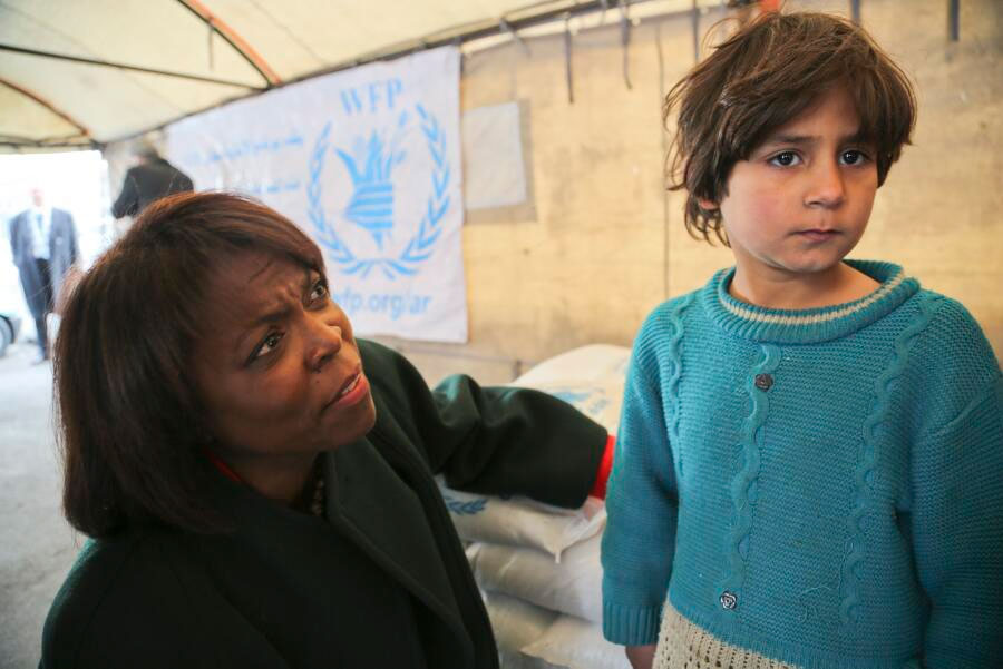 Direttore Esecutivo WFP incontra famiglie sfollate in Siria