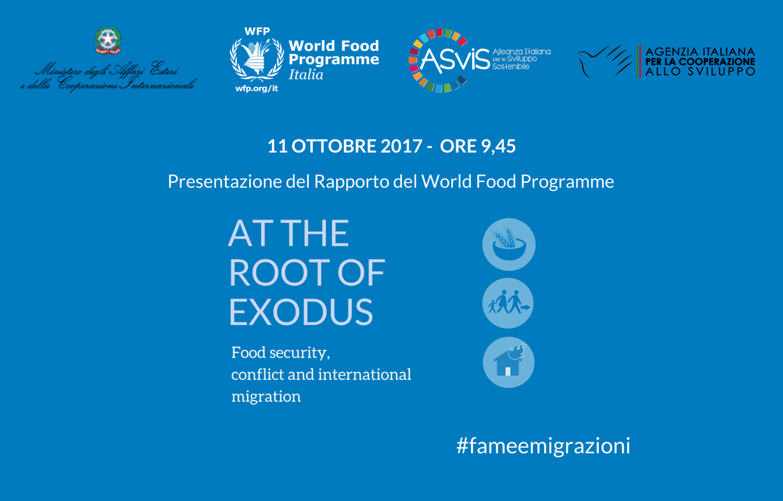World Food Programme Italia presenta alla Farnesina il Rapporto WFP su sicurezza alimentare e migrazioni internazionali