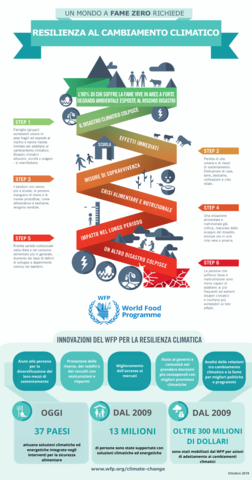 Resilienza al cambiamento climatico (infografica)