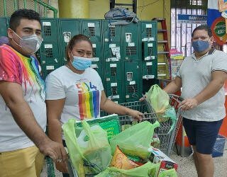 WFP food card helps 800 LGBTI households through the pandemic. Photo: WFP/Hetze Tosta