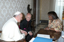Cousin WFP in Vaticano ricevuta dal Papa
