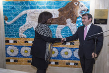 Ispirata al Leone di Babilonia l'opera artistica dono dell'Iraq al WFP