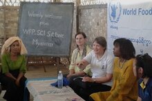 L'Amministratrice dell'UNDP Helen Clark e la Direttrice Esecutiva Ertharin Cousin discutono di sviluppo e bisogni umanitari a Myanmar